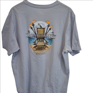 Tommy Bahama Light Blue Graphic T-Shirt " Bay Of Thrones "